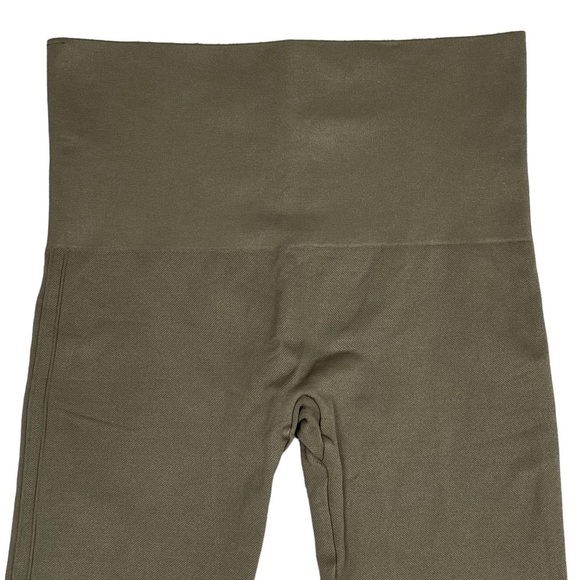 Spanx Leggings XL Look at Me Now Seamless Tummy Control Shaping Smoothing Olive - Picture 5 of 8